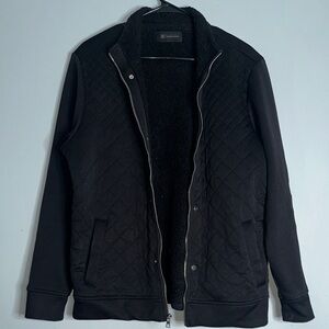 INC International Concepts Black Quilted Jacket